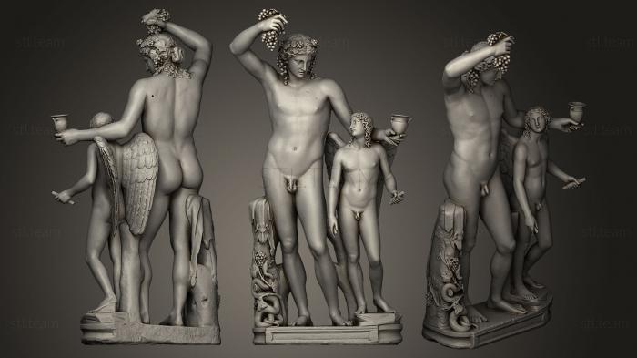 Статуи античные и исторические Dionysus and Eros